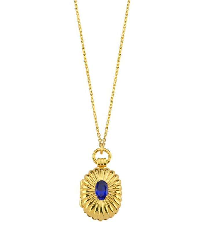 The Mini Gemstone Locket Necklace