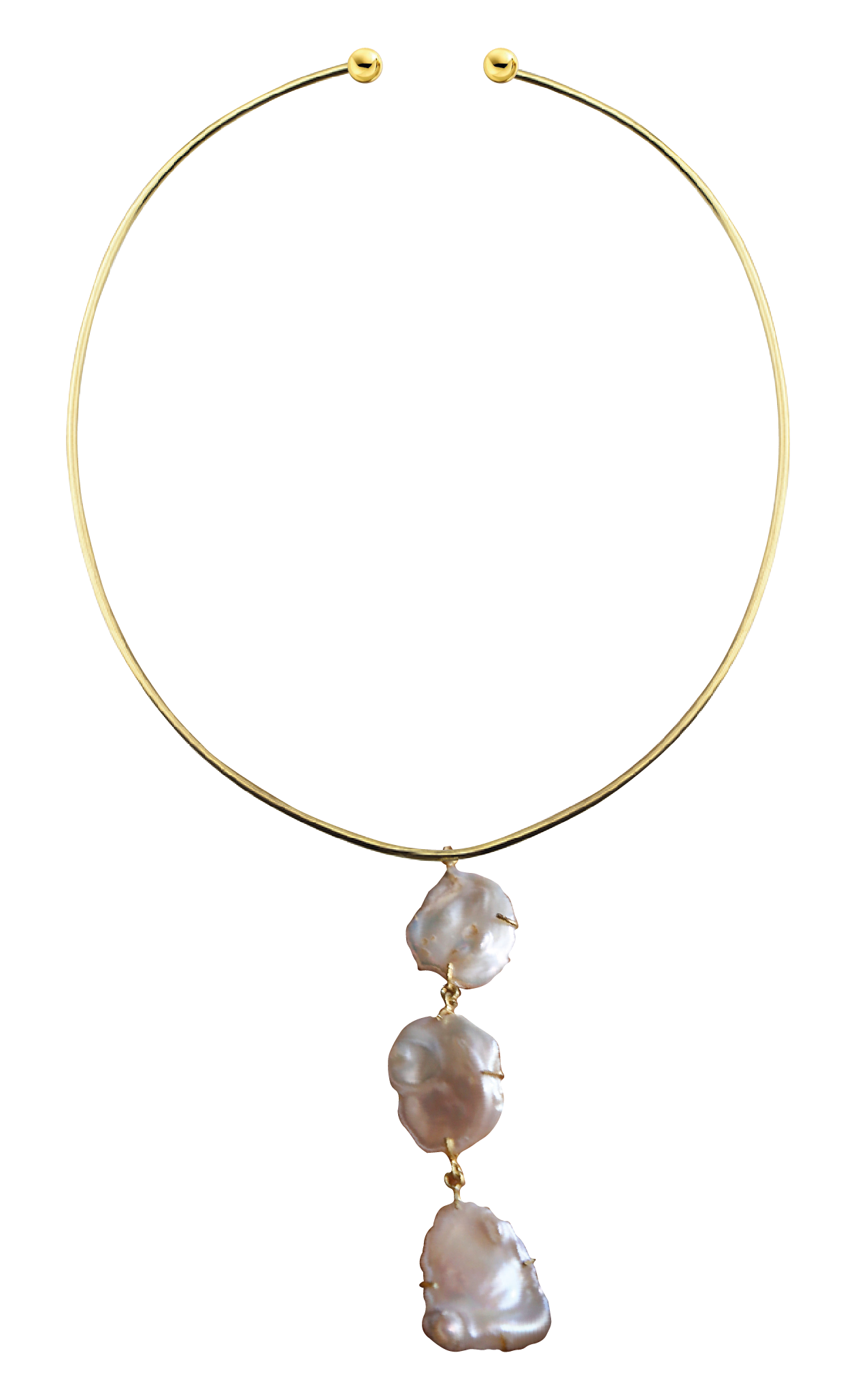 3-Layer Baroque Pearl Necklace
