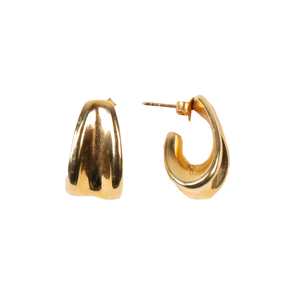Erica Amorphous Hoop Earrings