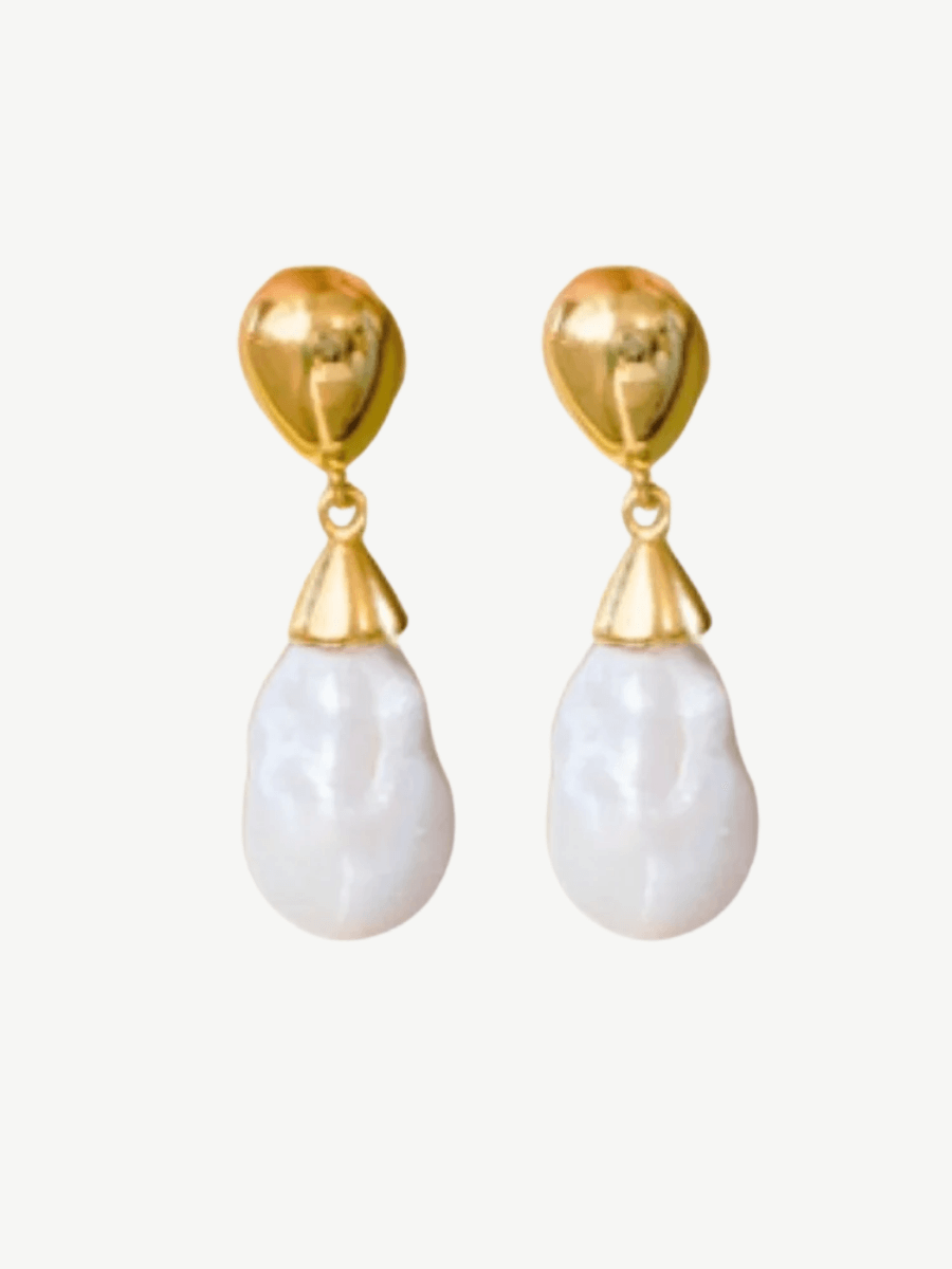 Depi Large Baroque Pearl Earrings