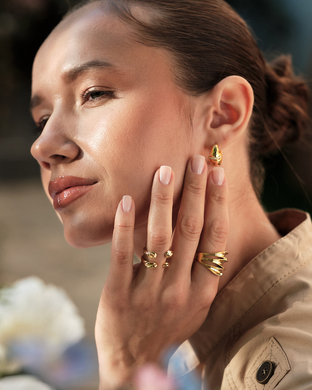 Double Row Asymmetric Ring