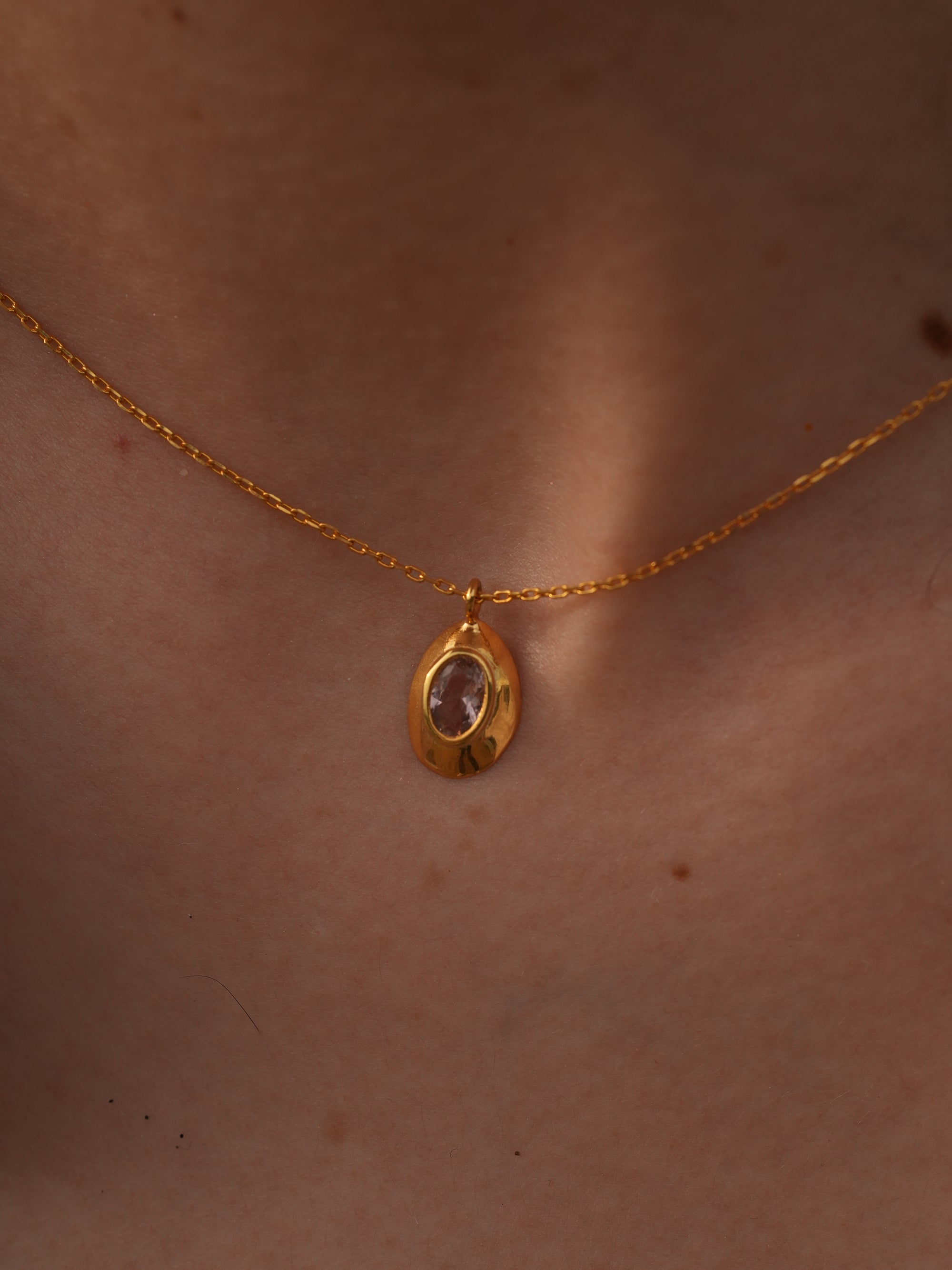 Ella Stone Oval Necklace