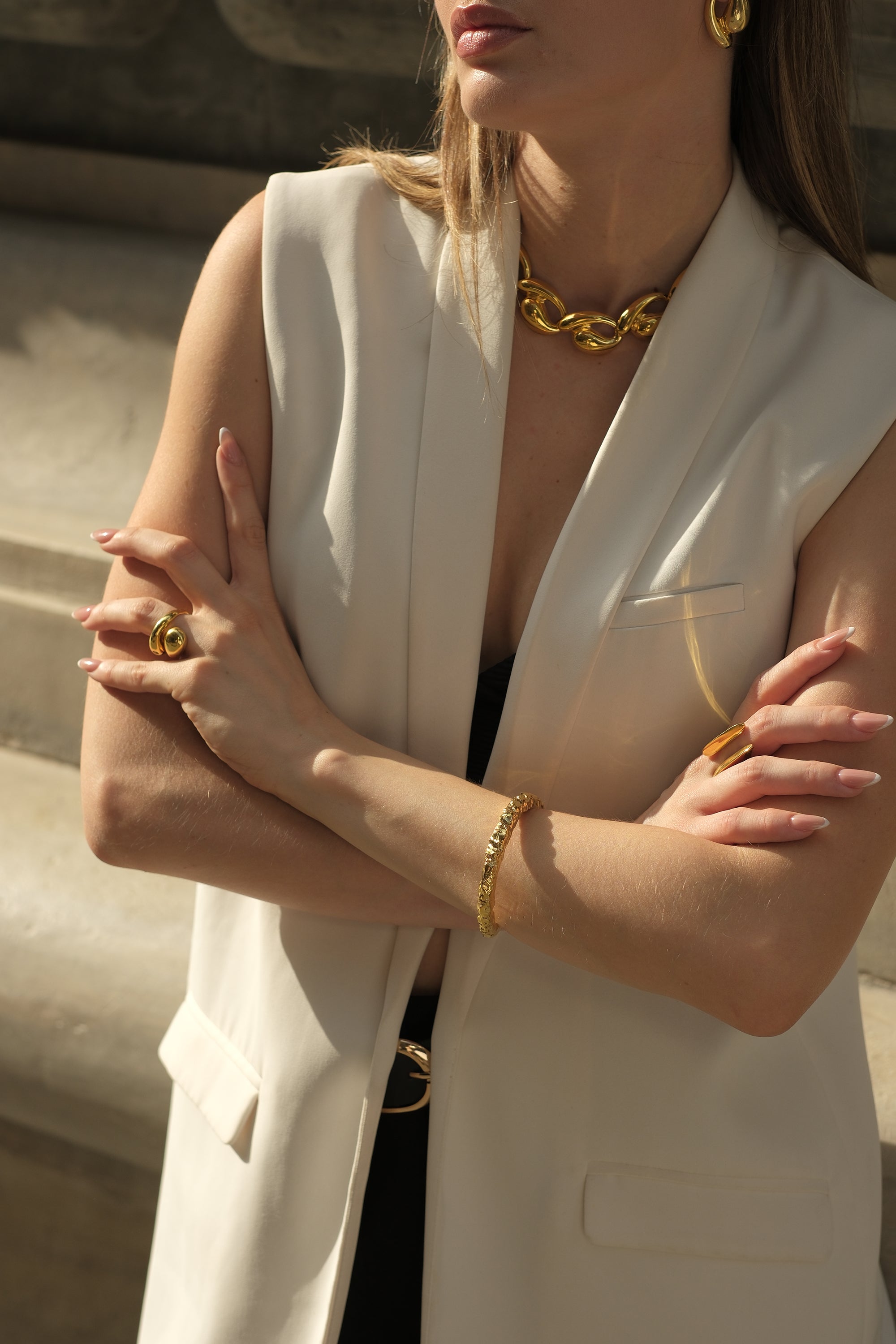 Kety Amorphous Thick Bracelet