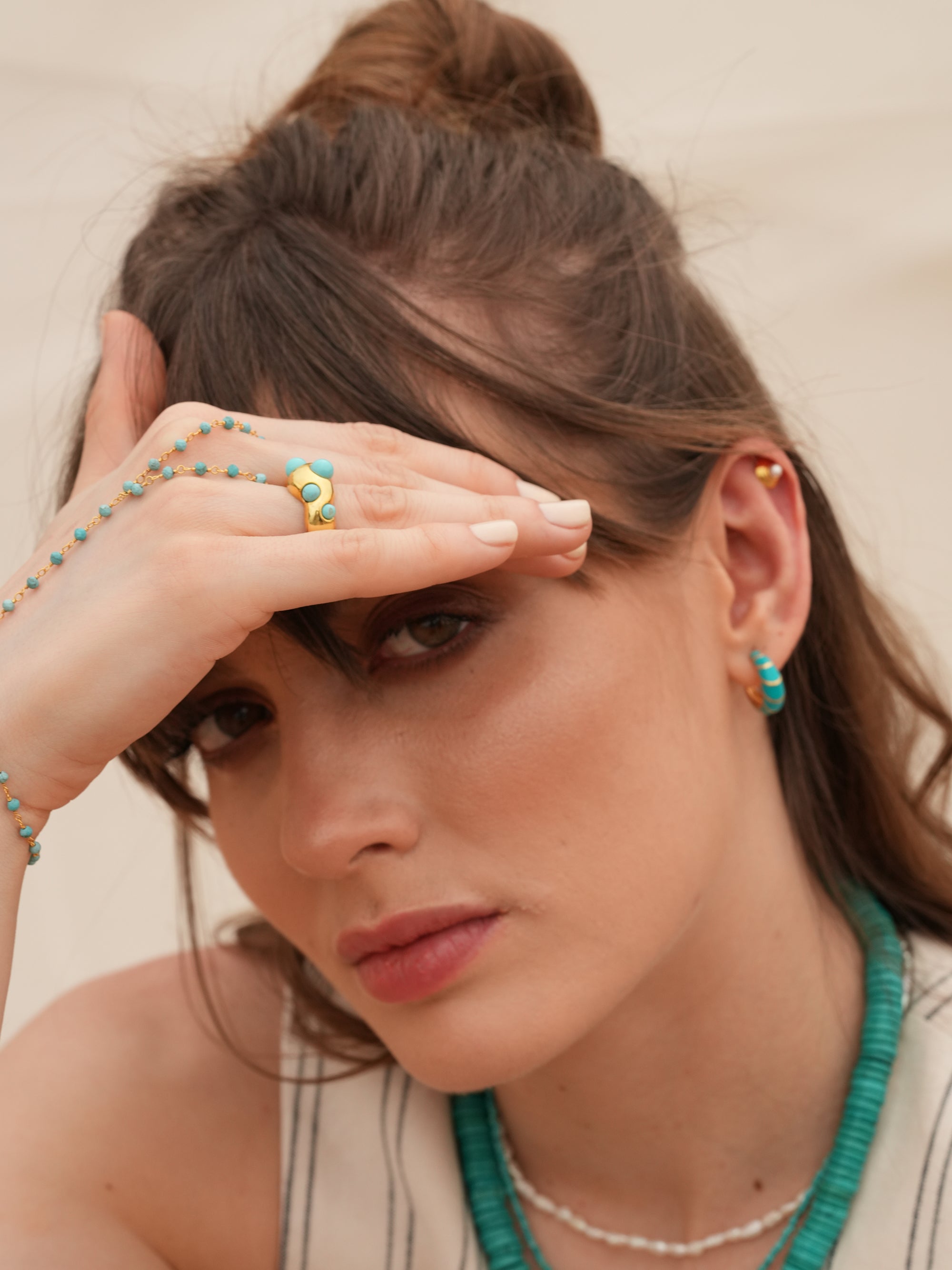 Nomi Turquoise Hand Chain