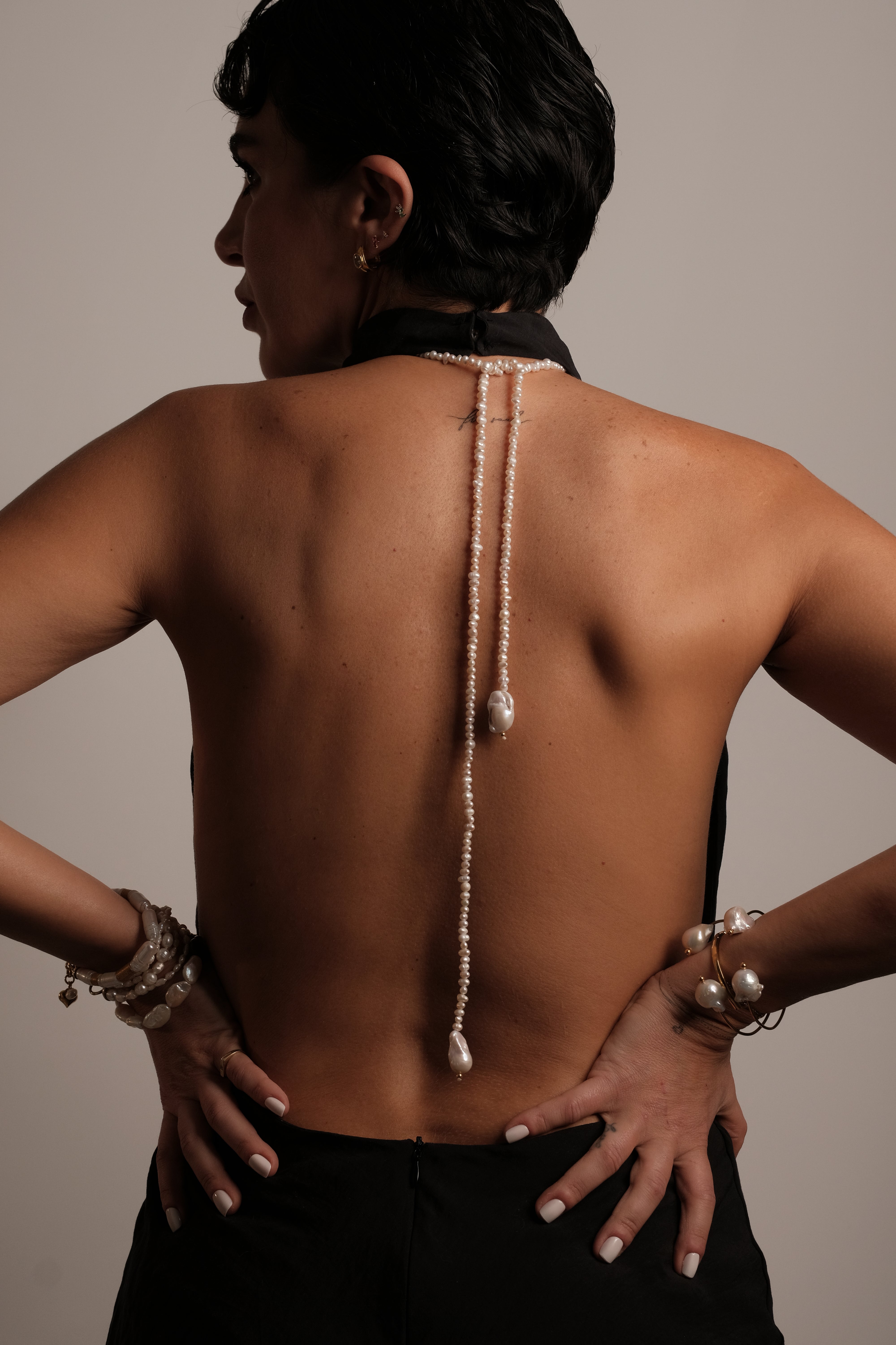 Tera Long Pearl Necklace