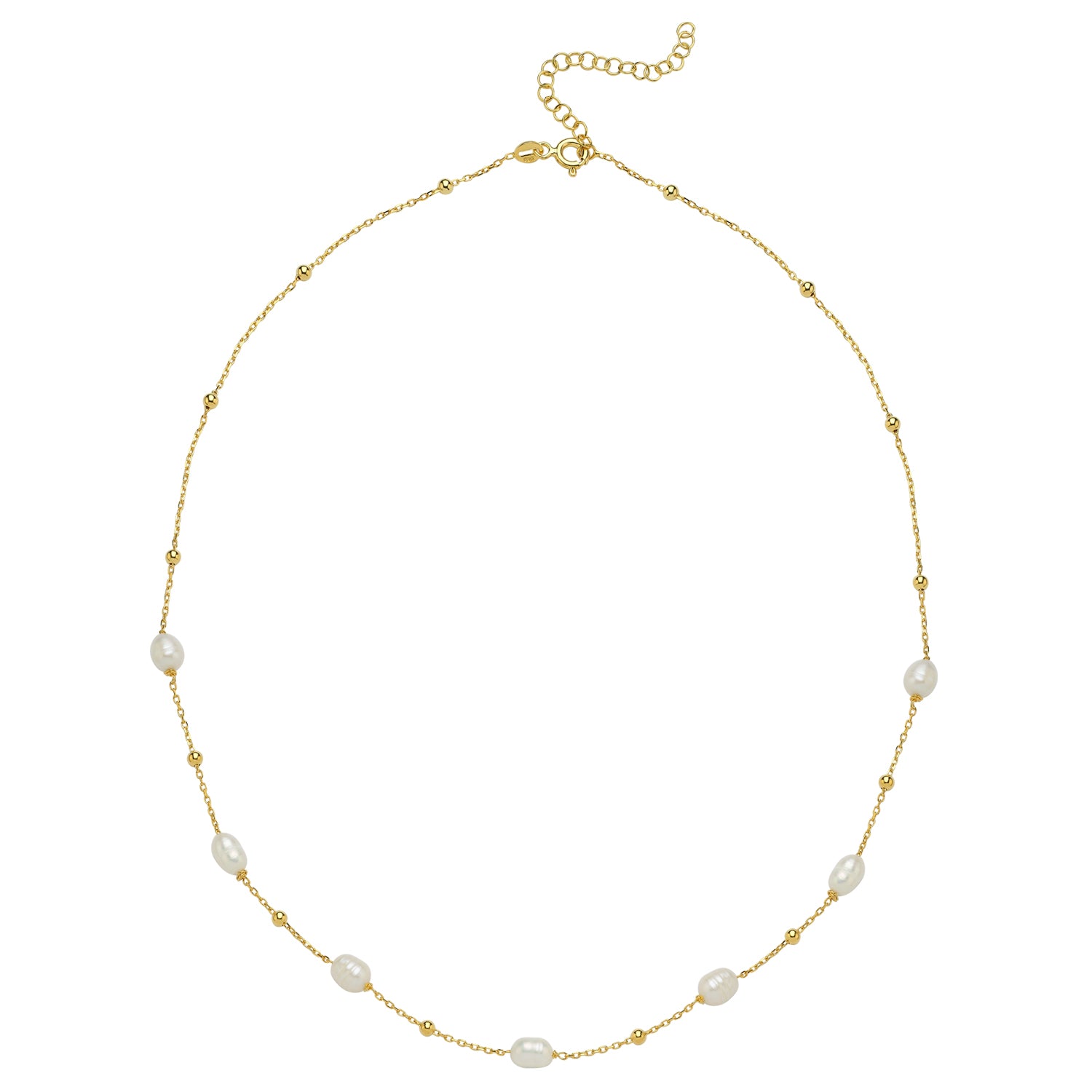 Mella Chain Pearl Necklace