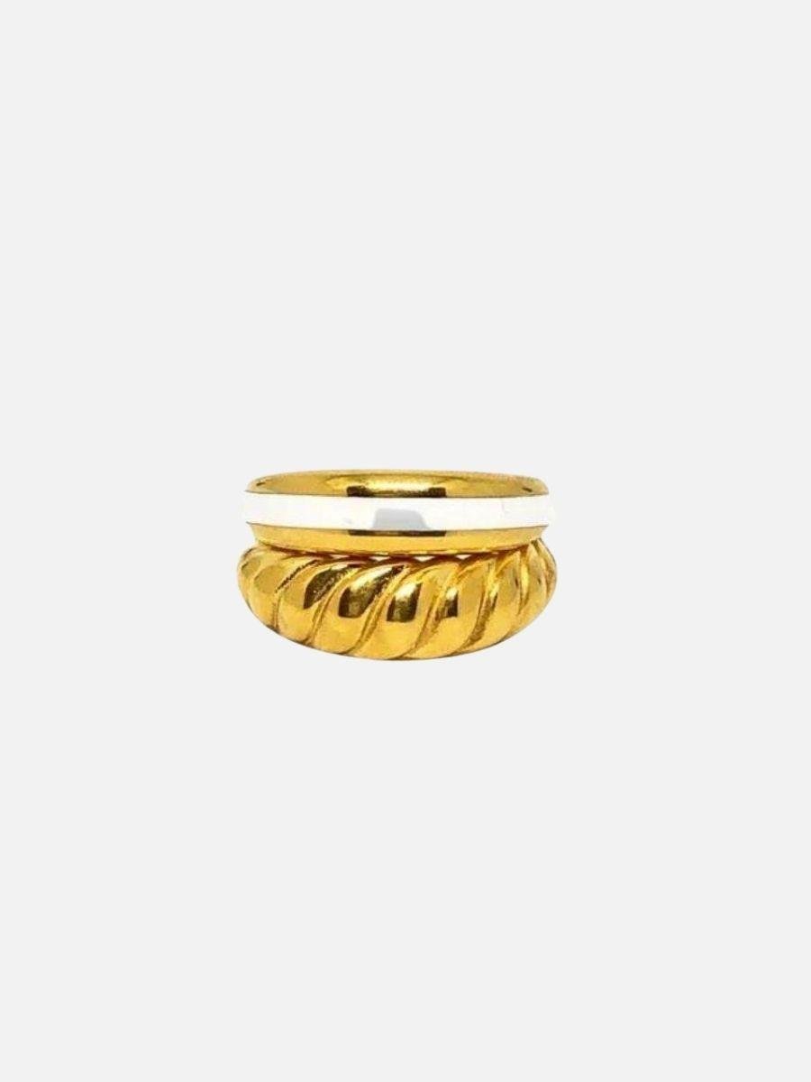 Rosa Enamel Ring