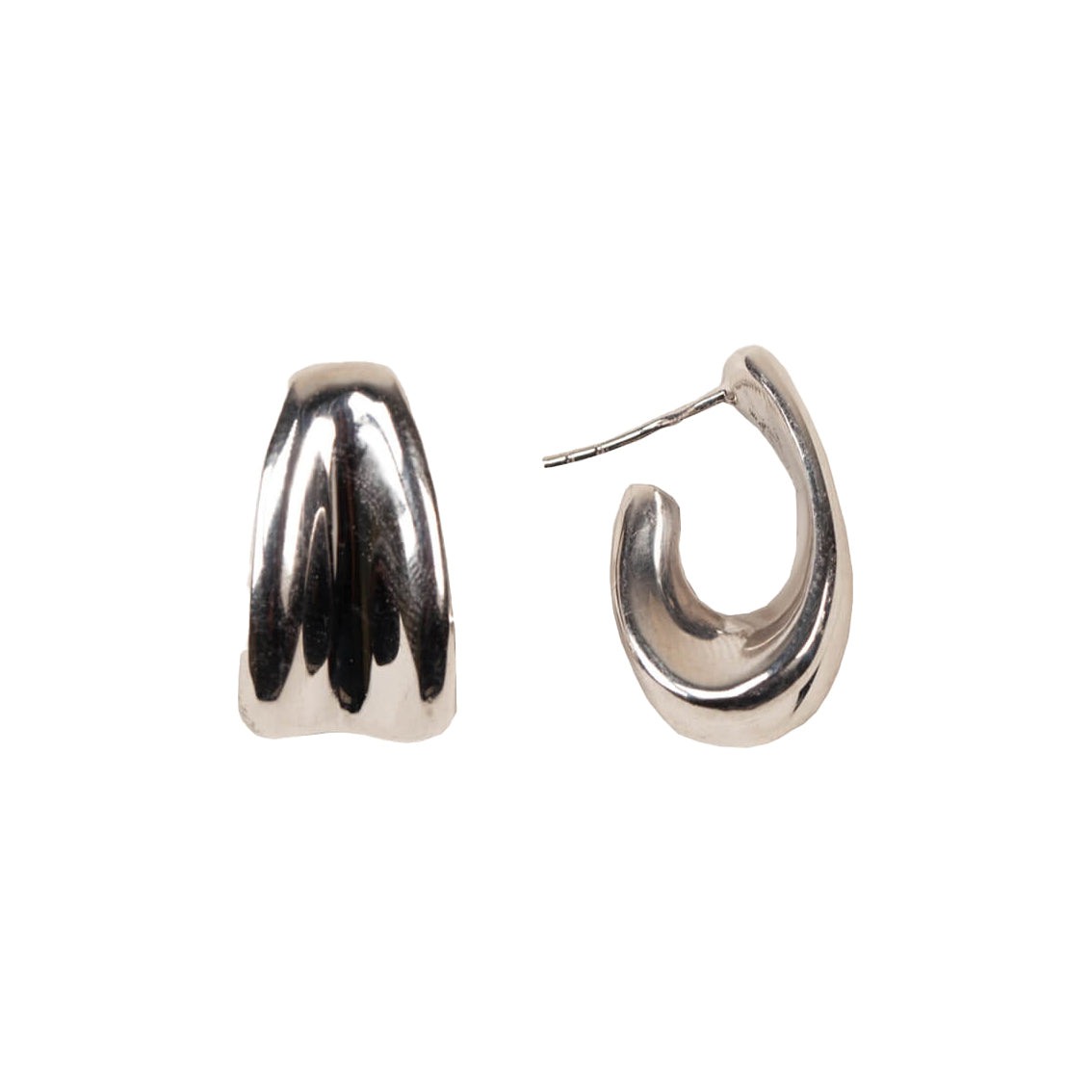Erica Amorphous Hoop Earrings