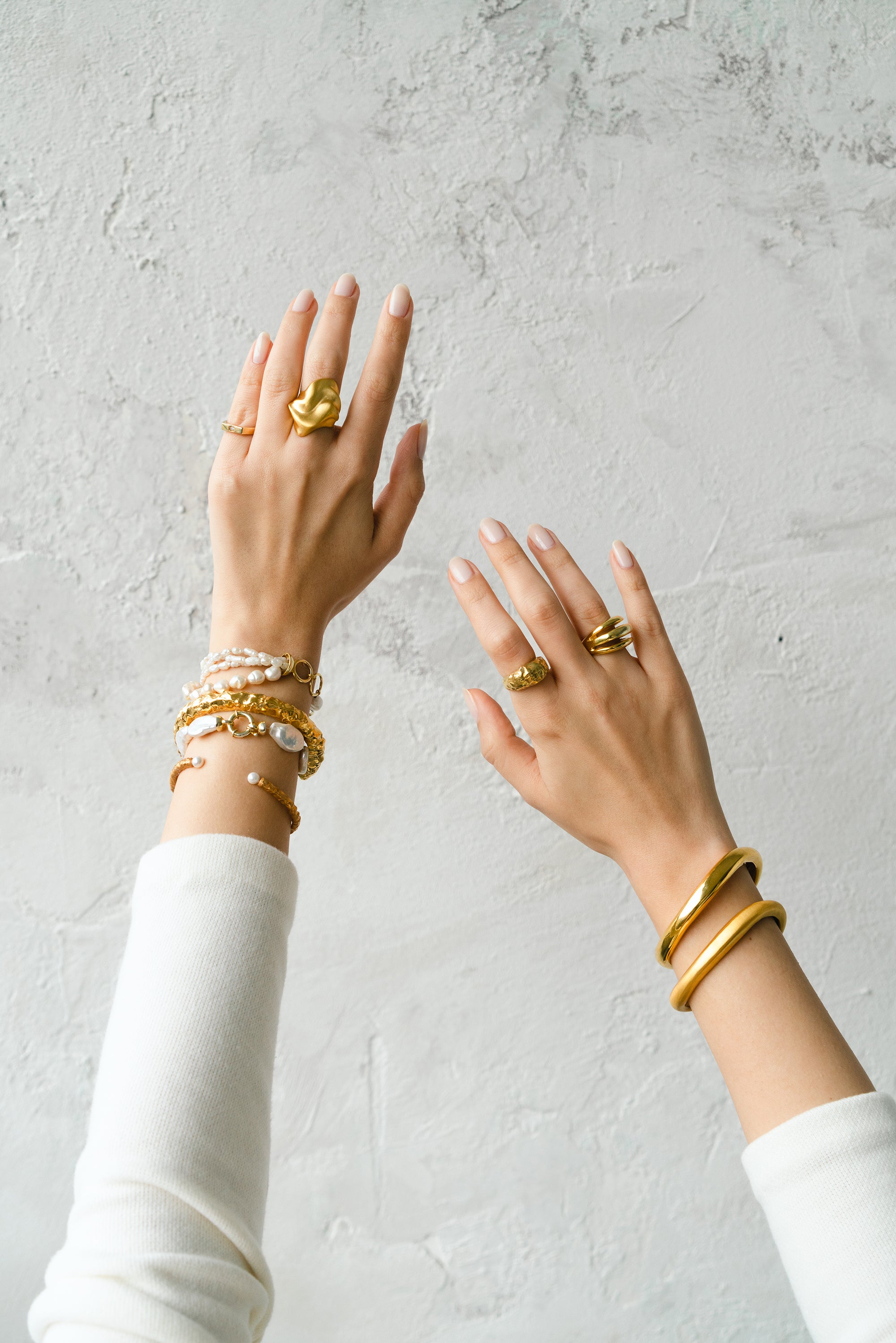 Grel Thick Asymmetric Cuff Bracelet