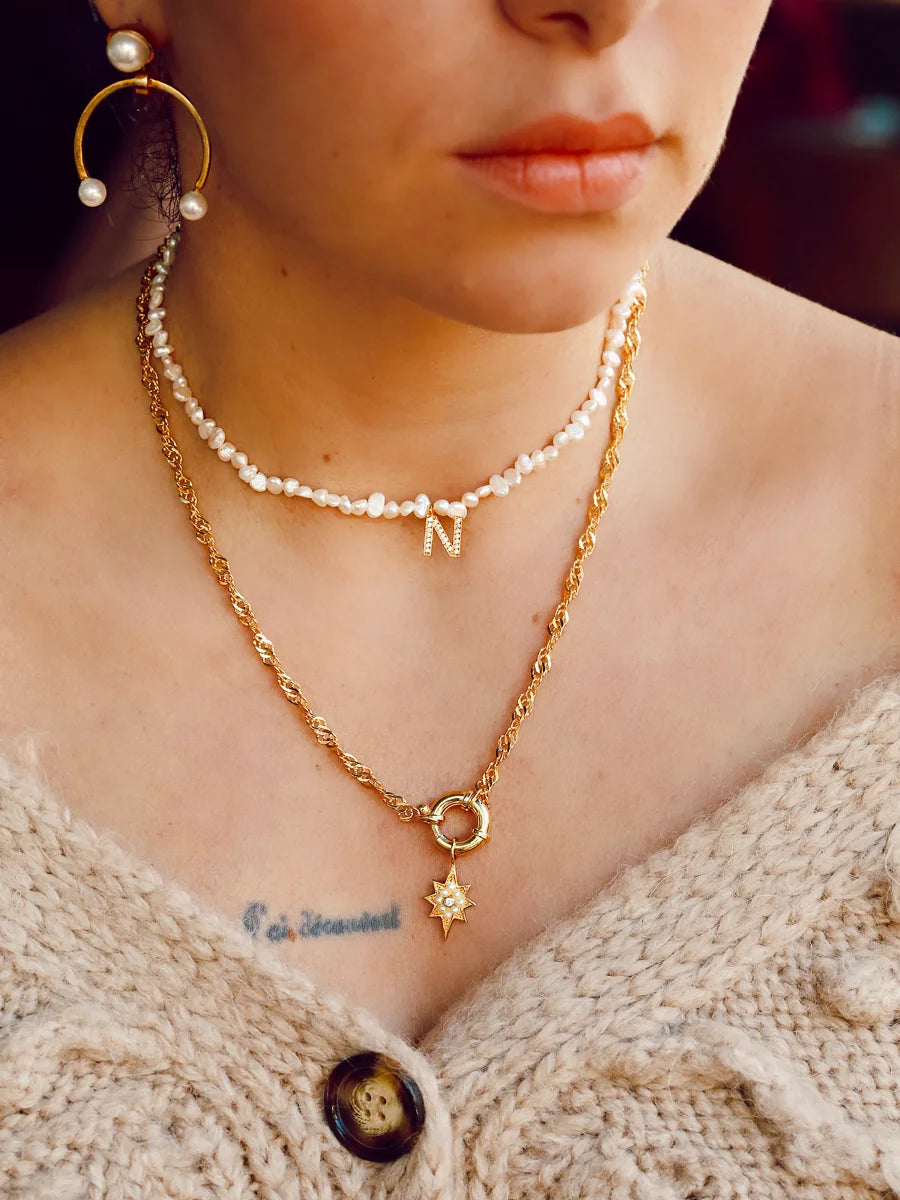 Moon Pearl Earrings