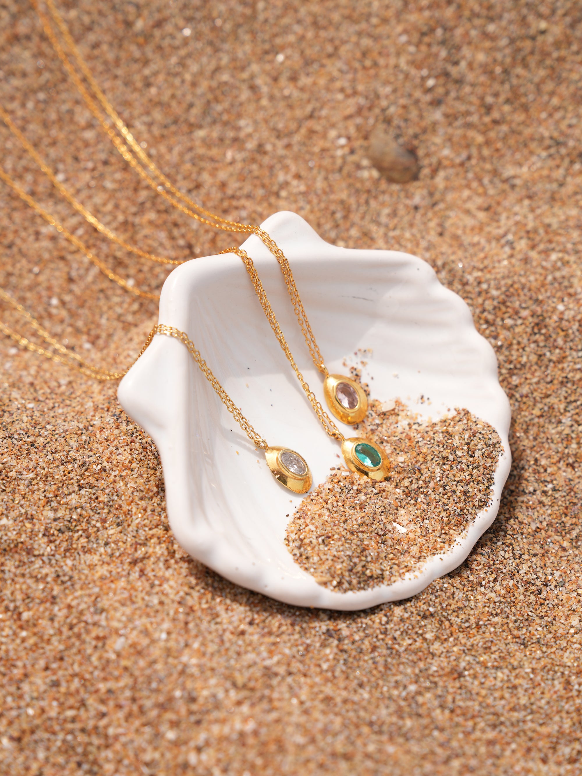 Ella Stone Oval Necklace