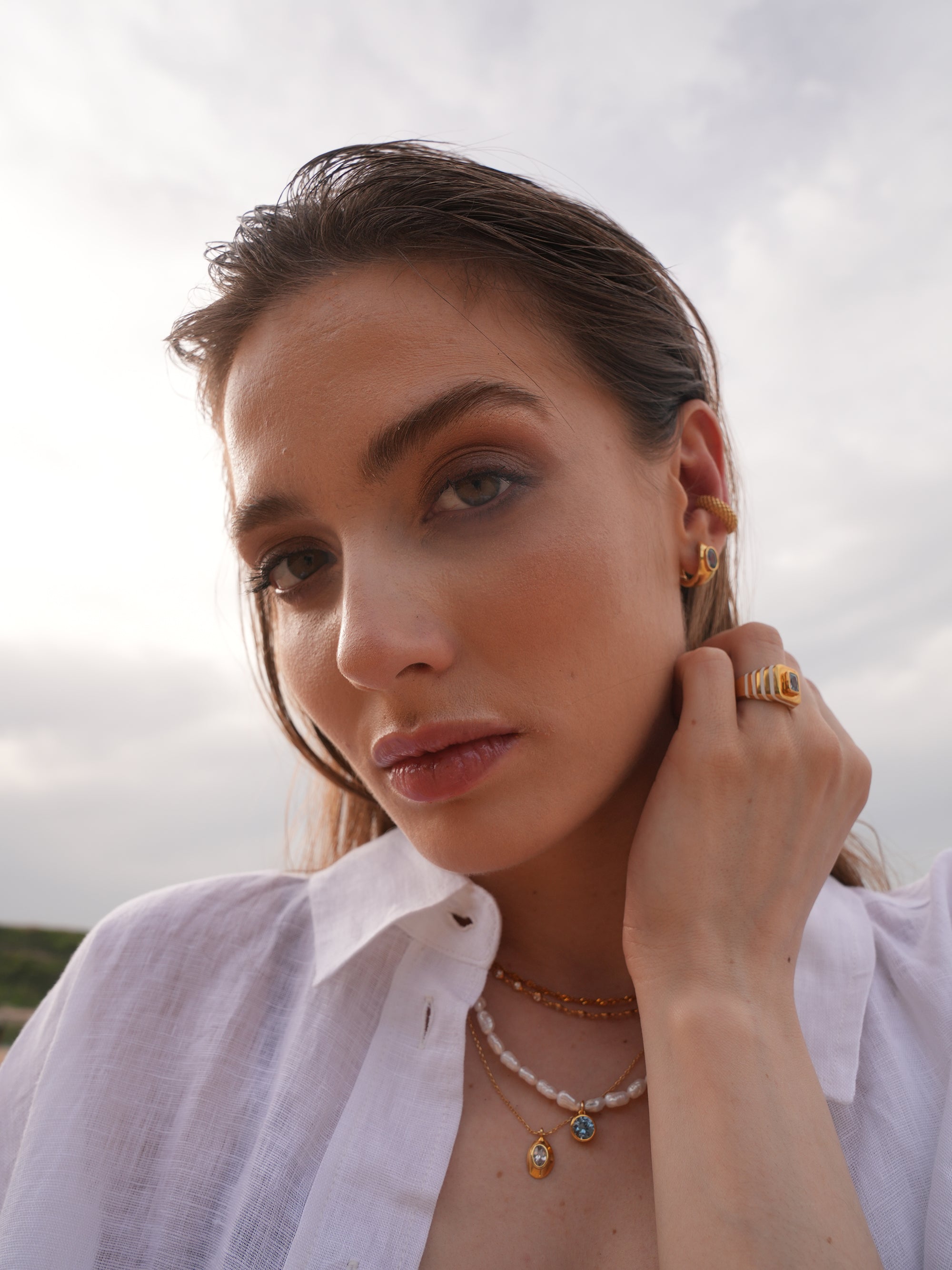 Ella Stone Oval Necklace
