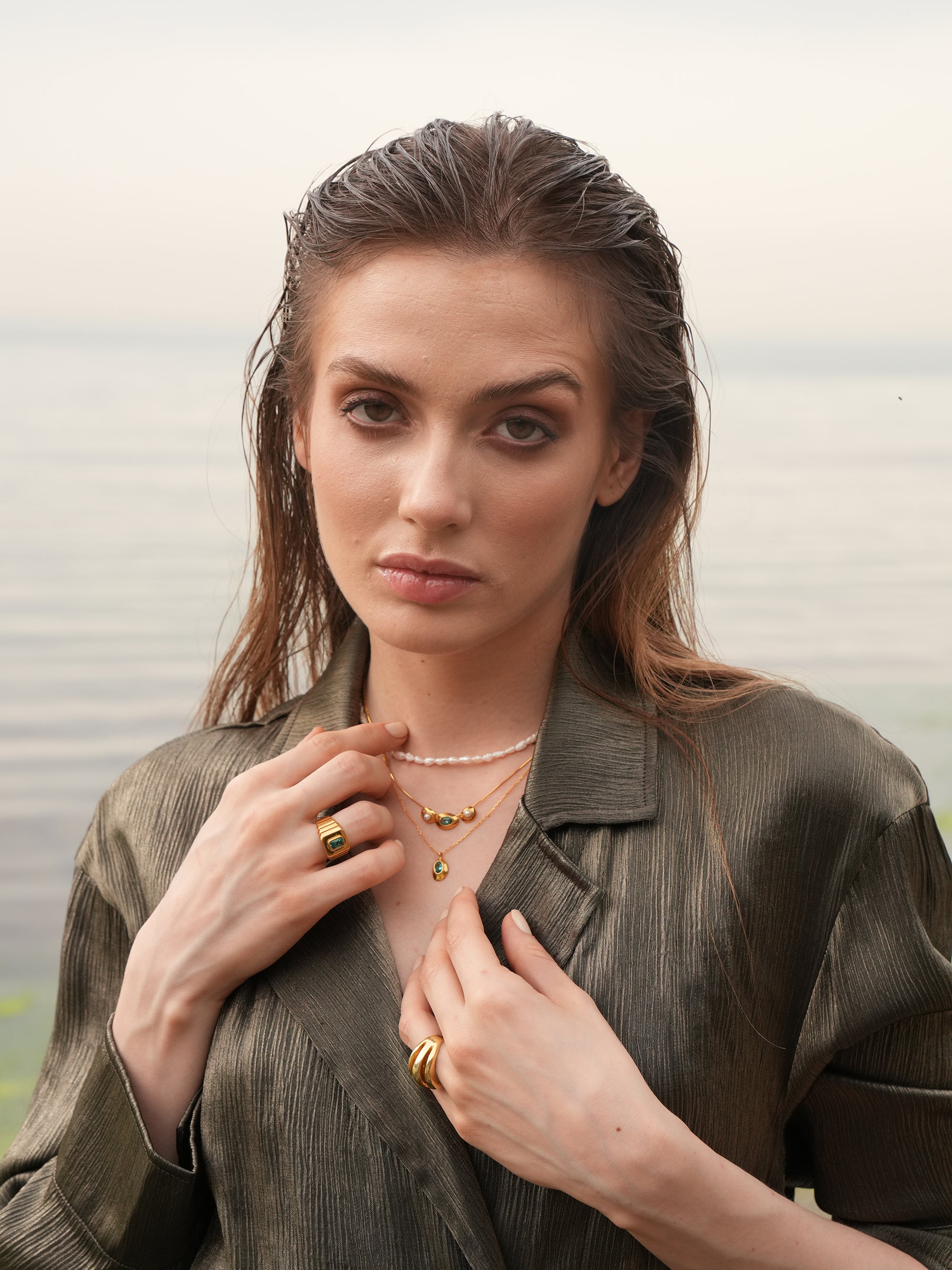 Ella Stone Oval Necklace