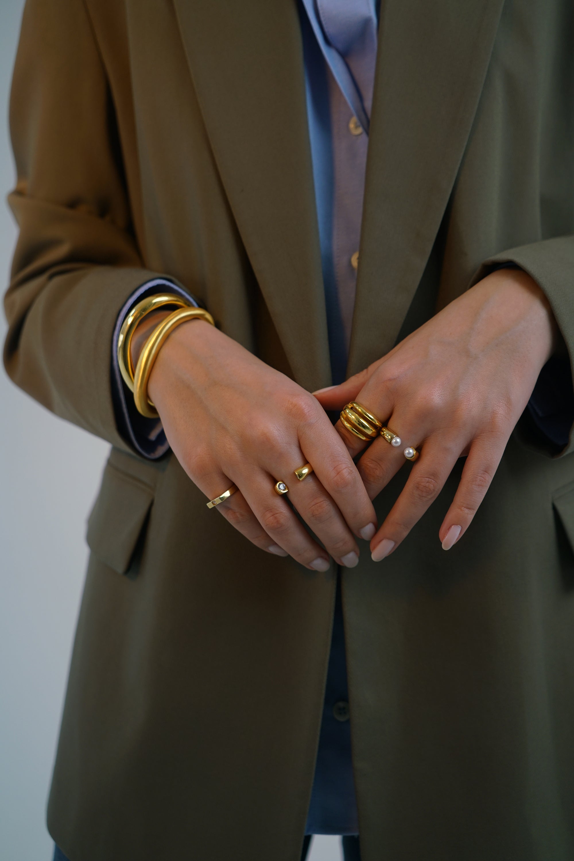 Horn Pearl Ring