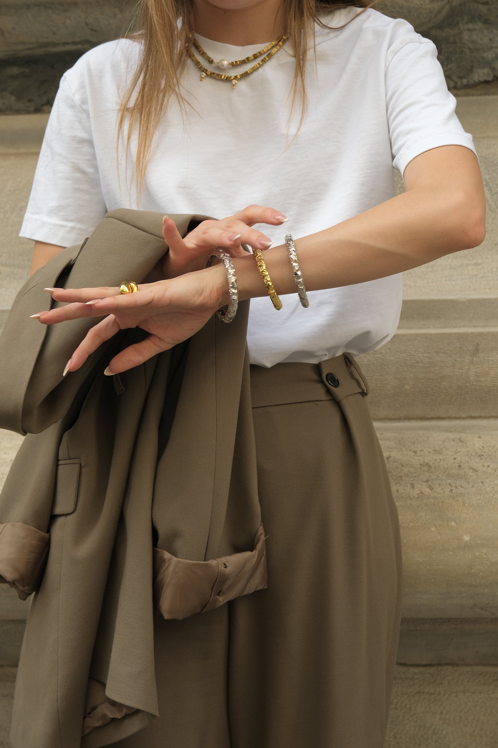 Kety Amorphous Thick Bracelet