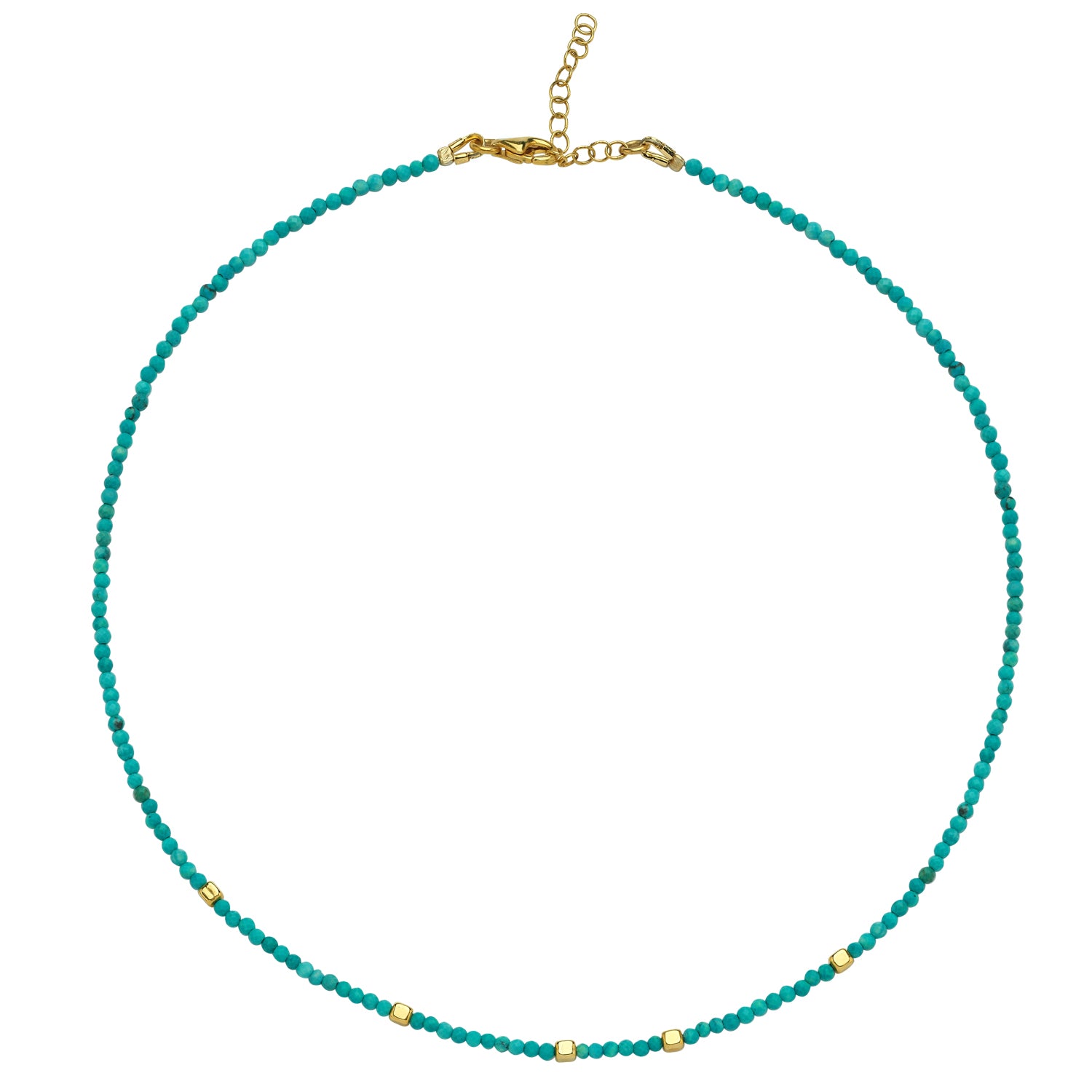 Lana Turquoise Small Bead Necklace