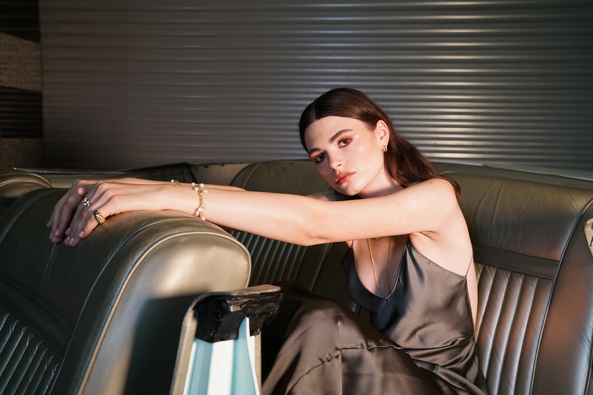 Layda Amorphous Matte Pearl Bracelet