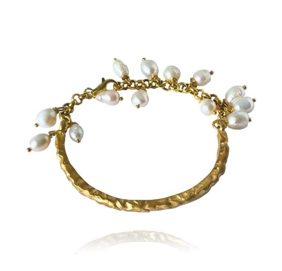 Layda Amorphous Matte Pearl Bracelet