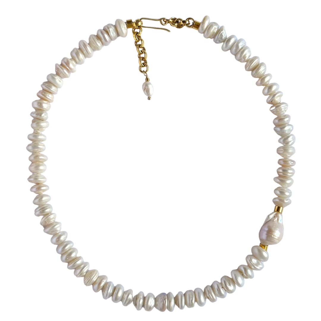 Stela Baroque Pearl Necklace