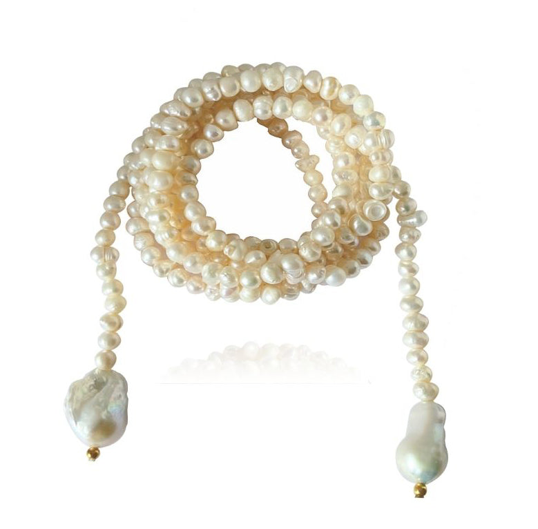 Tera Long Pearl Necklace