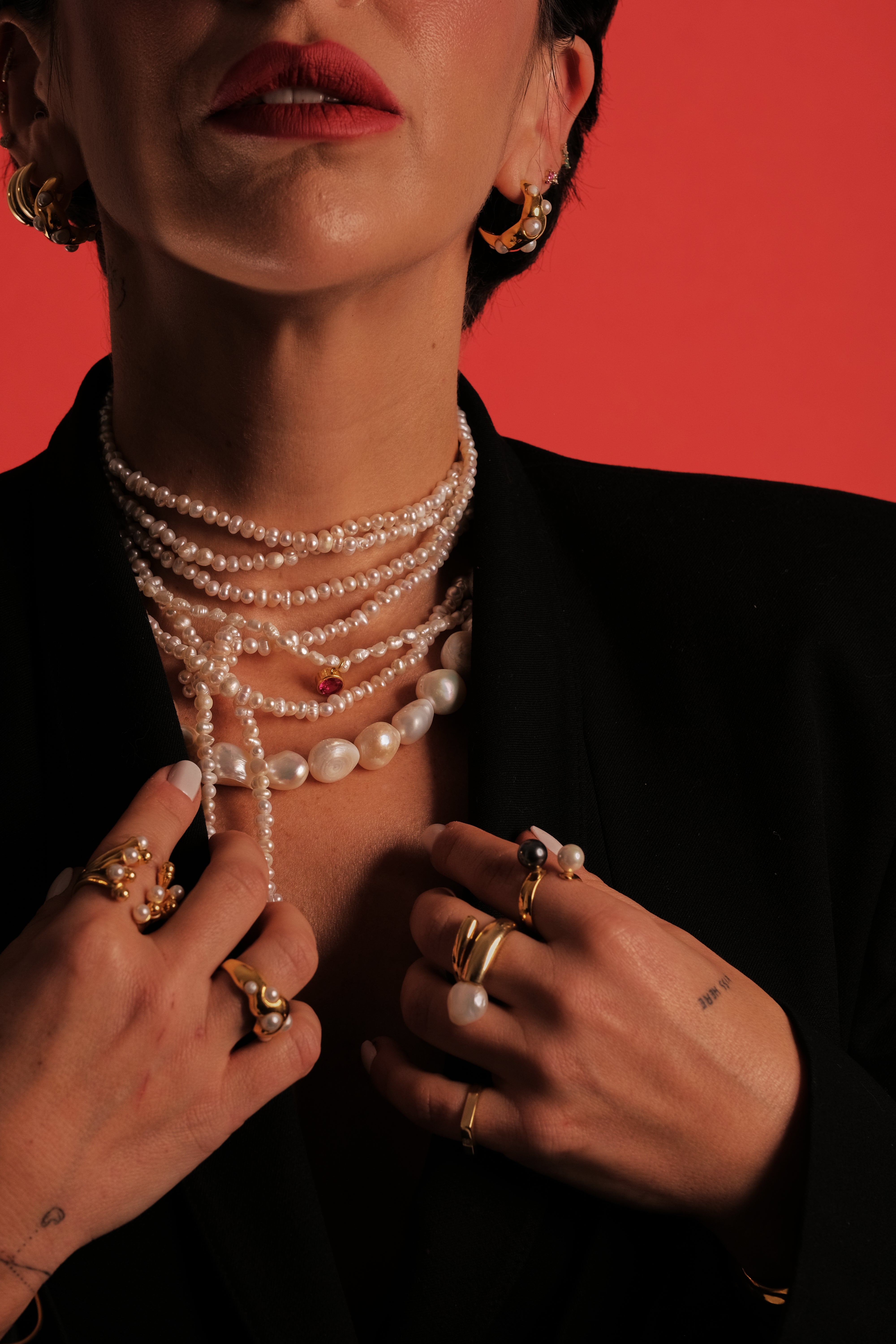 Tera Long Pearl Necklace