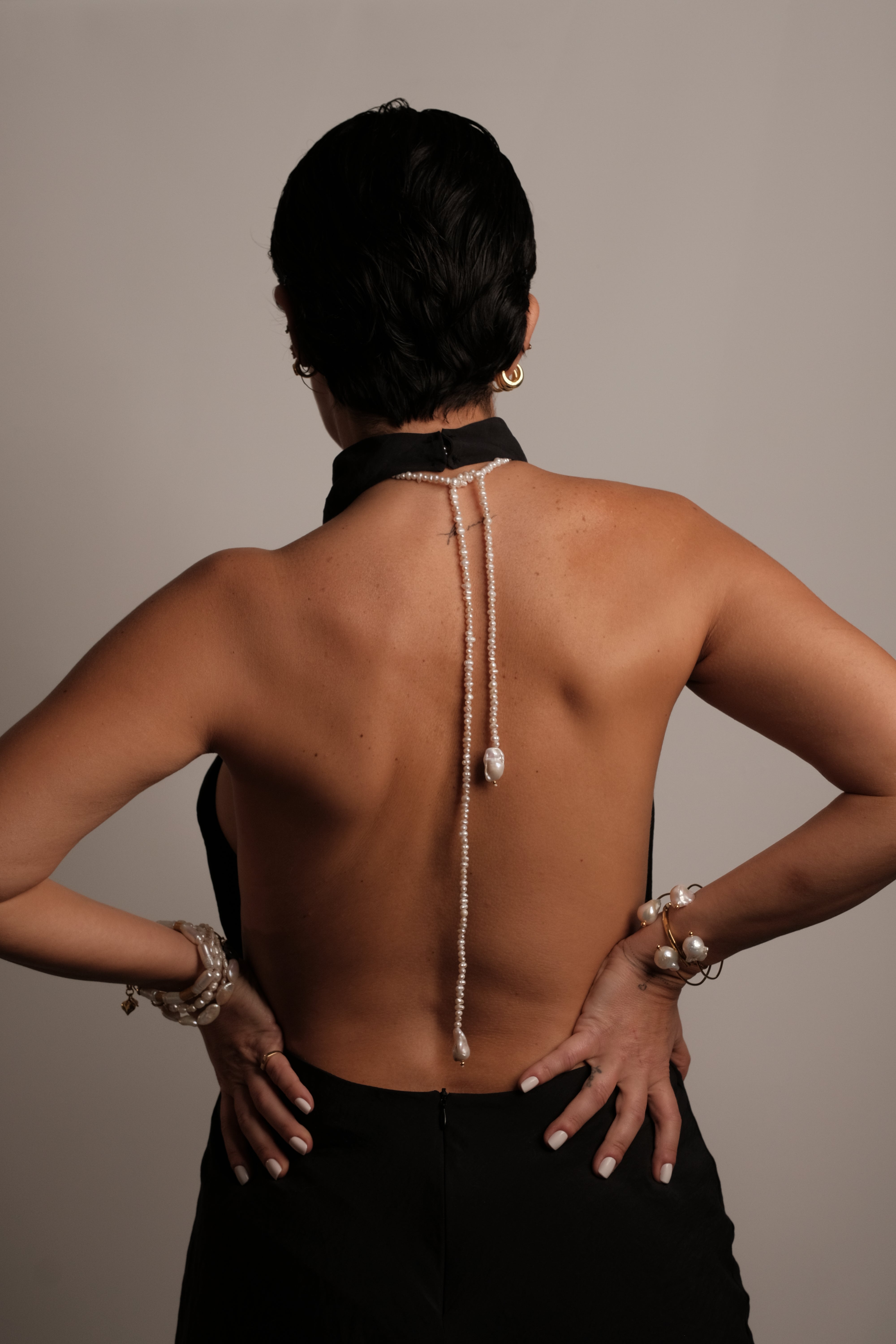 Tera Long Pearl Necklace
