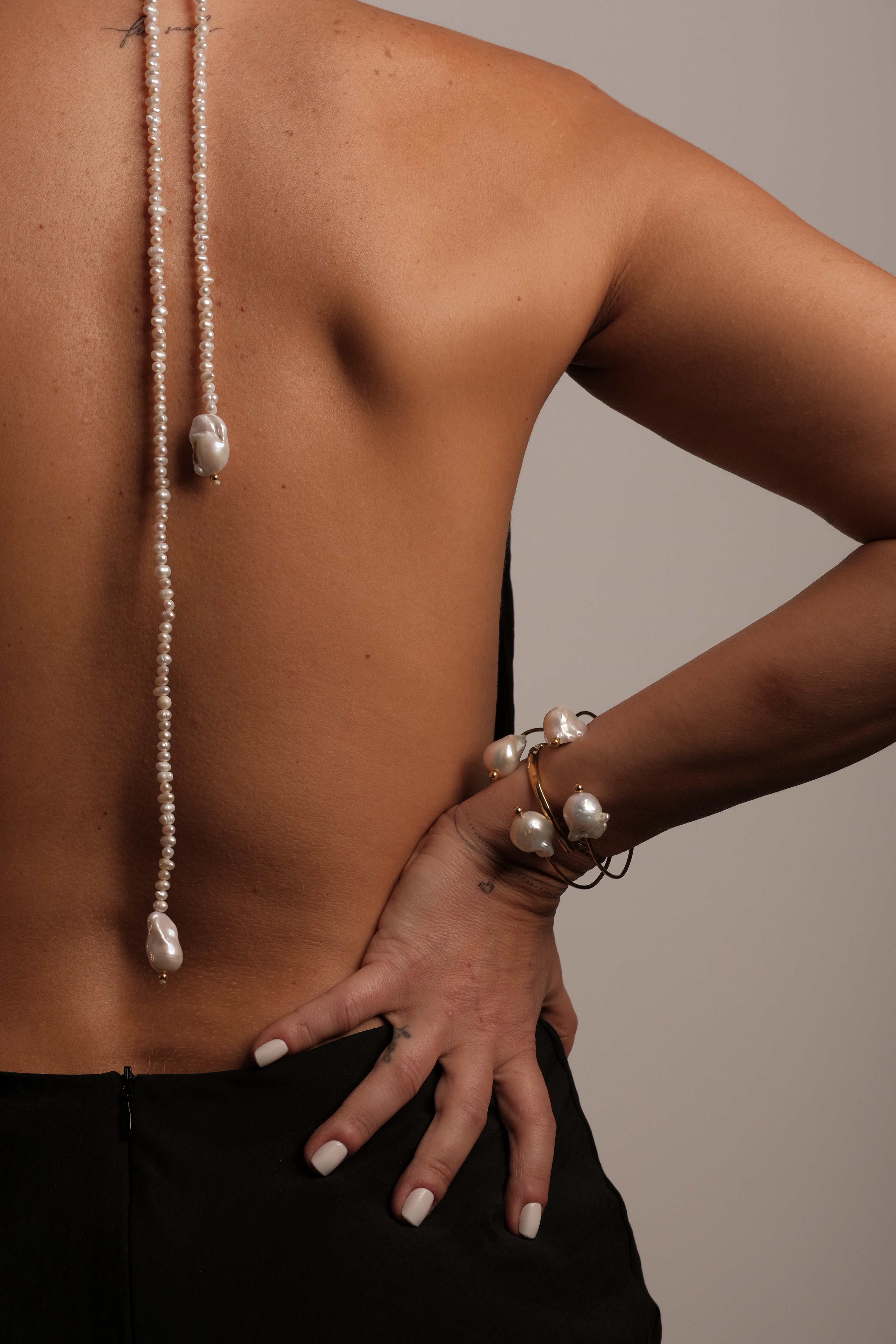 Tera Long Pearl Necklace