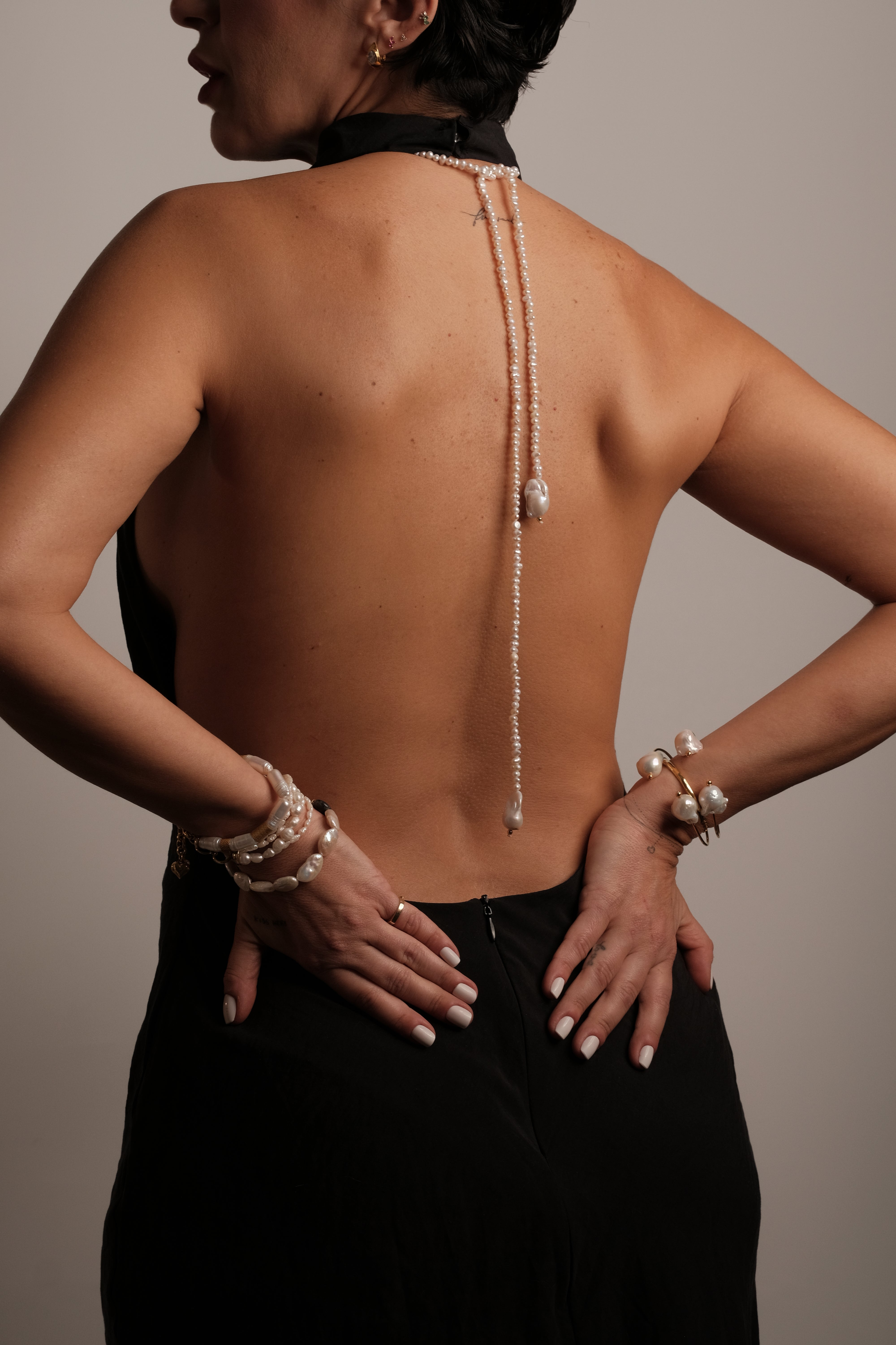 Tera Long Pearl Necklace