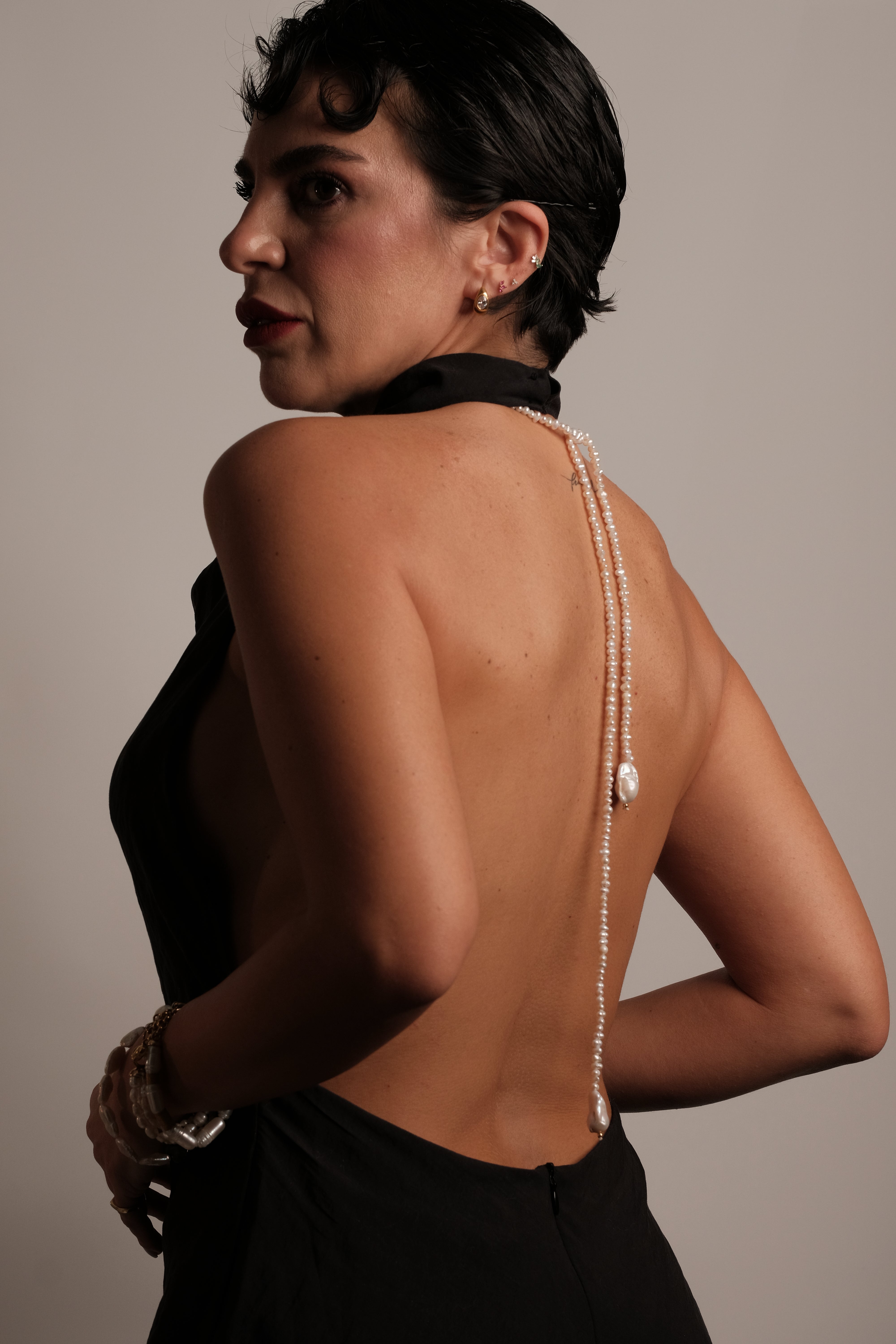 Tera Long Pearl Necklace