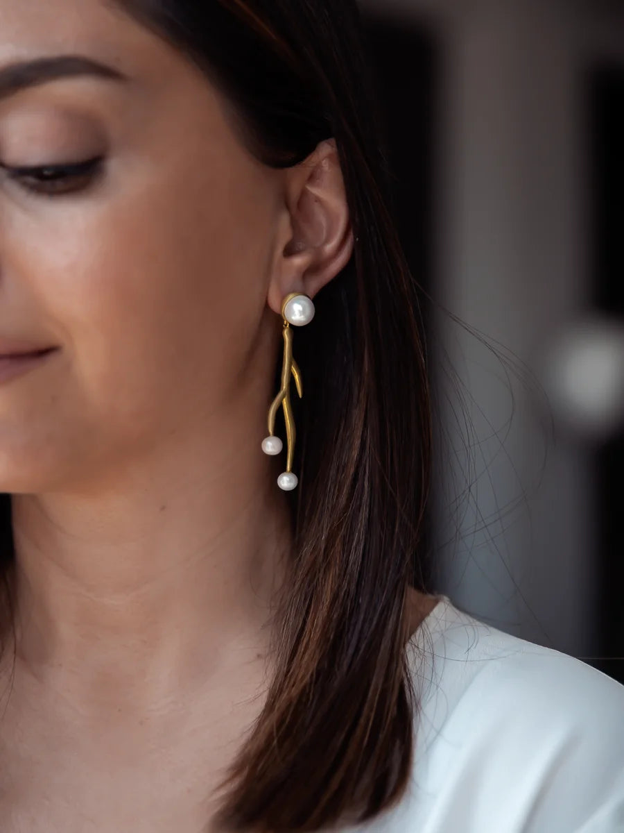 Coral Earrings
