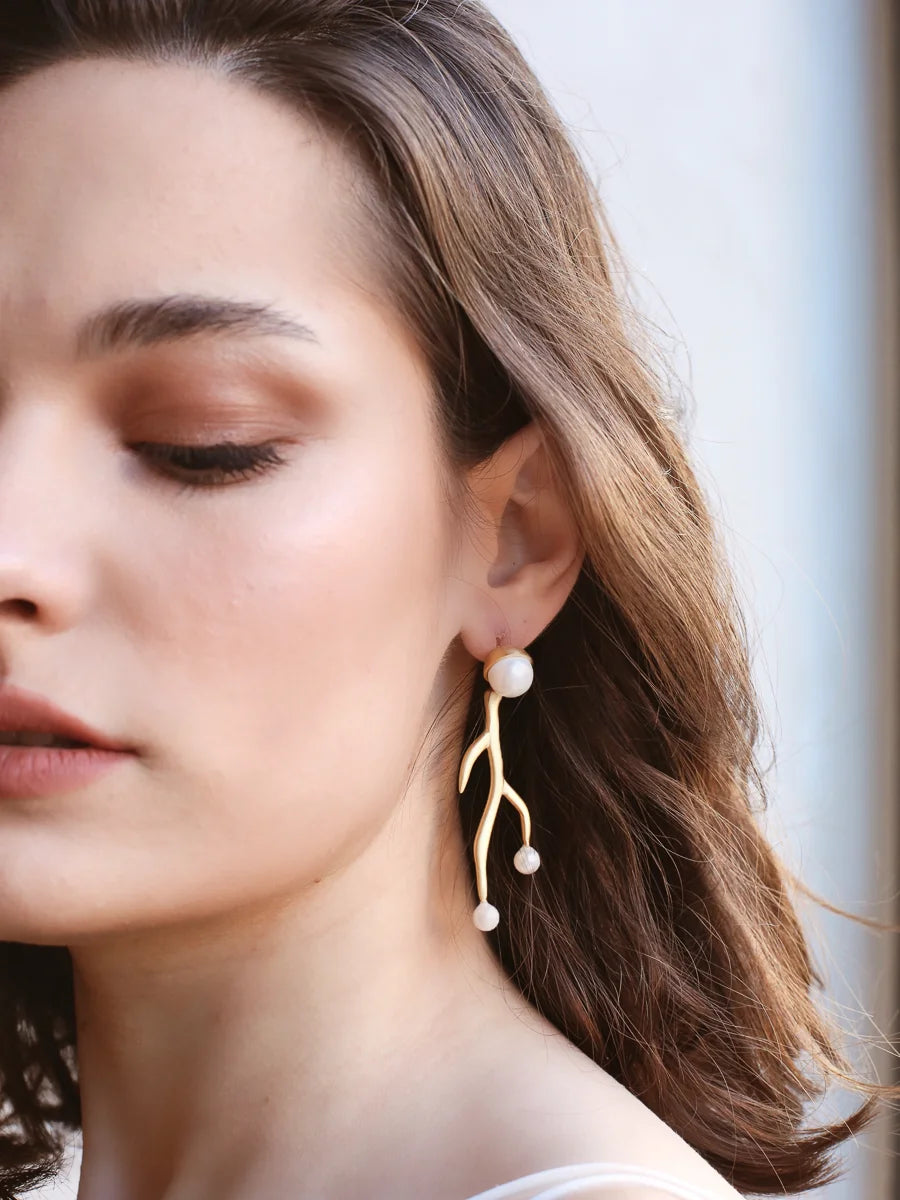 Coral Earrings