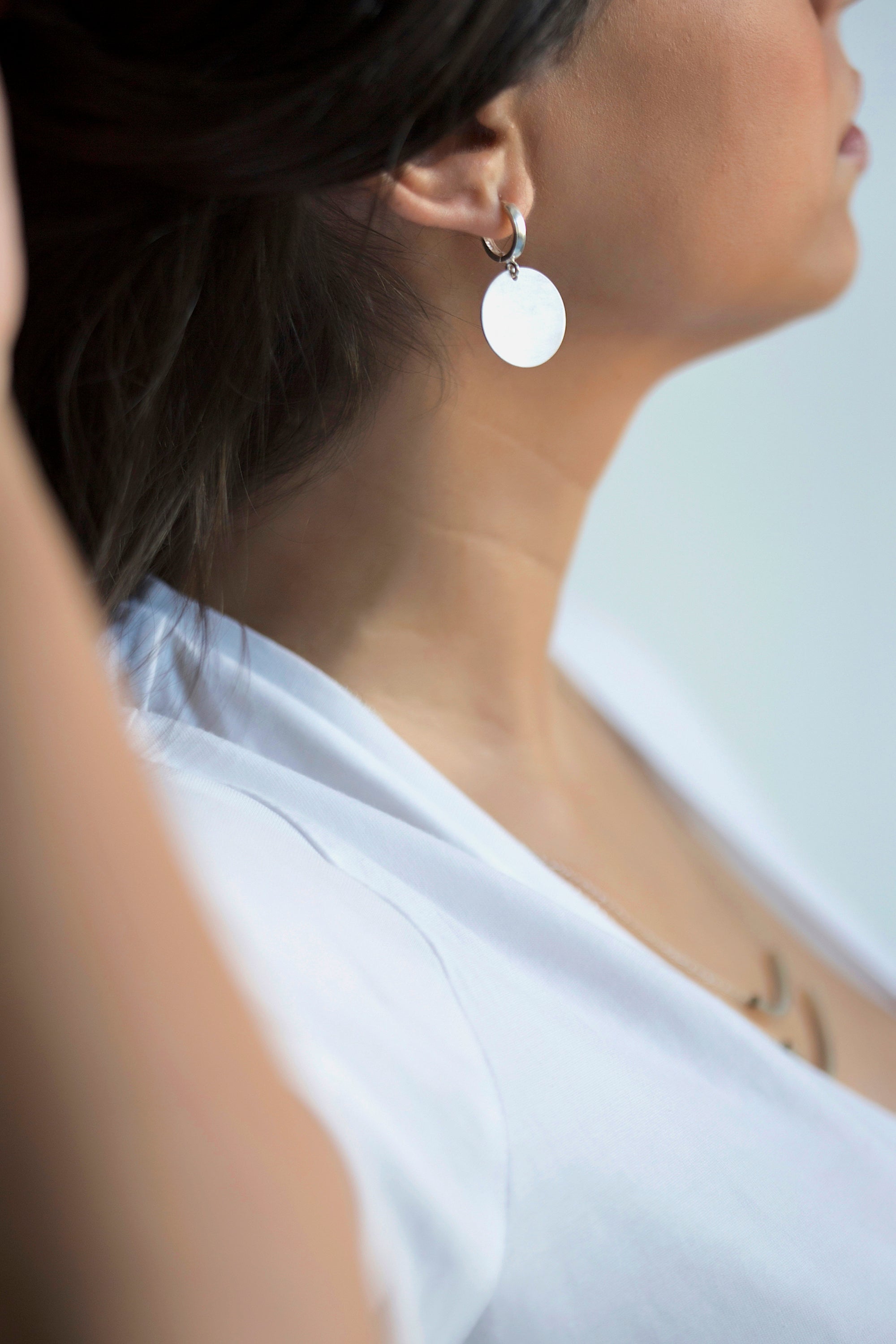 Dangling Hoop Earrings