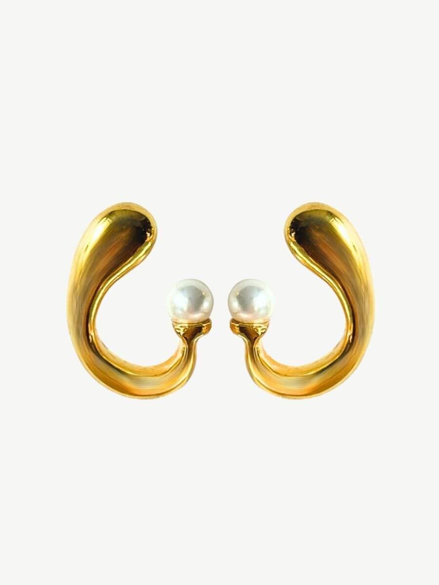 Meya Spiral Hoop Earrings